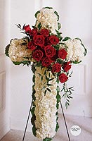 Cross Shaped Floral Arrangement